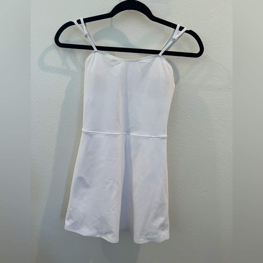 Alo white tennis dress with built in bra